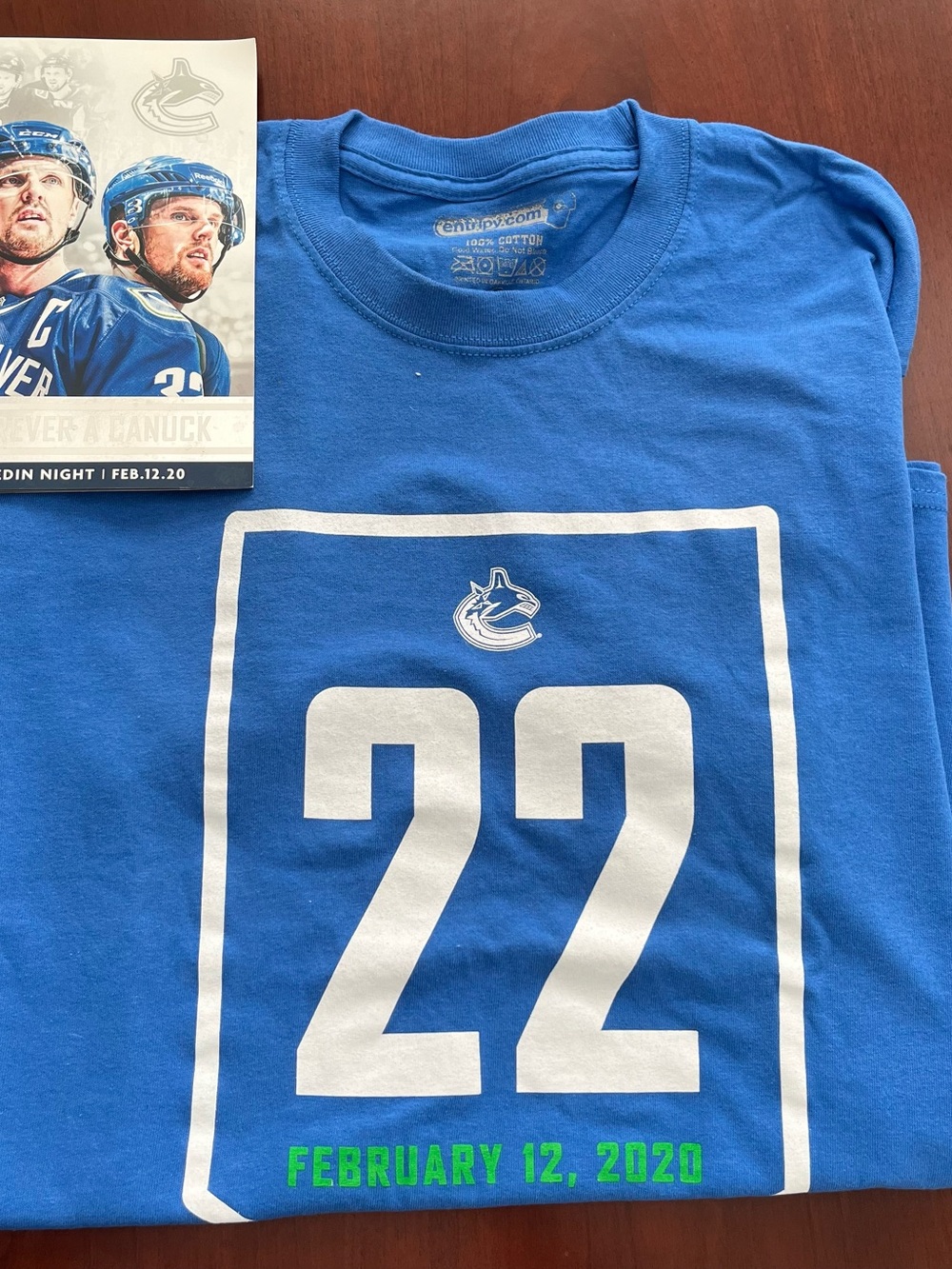 Centric Men’s Blue Vancouver Canucks '22' Graphic T‑Shirt